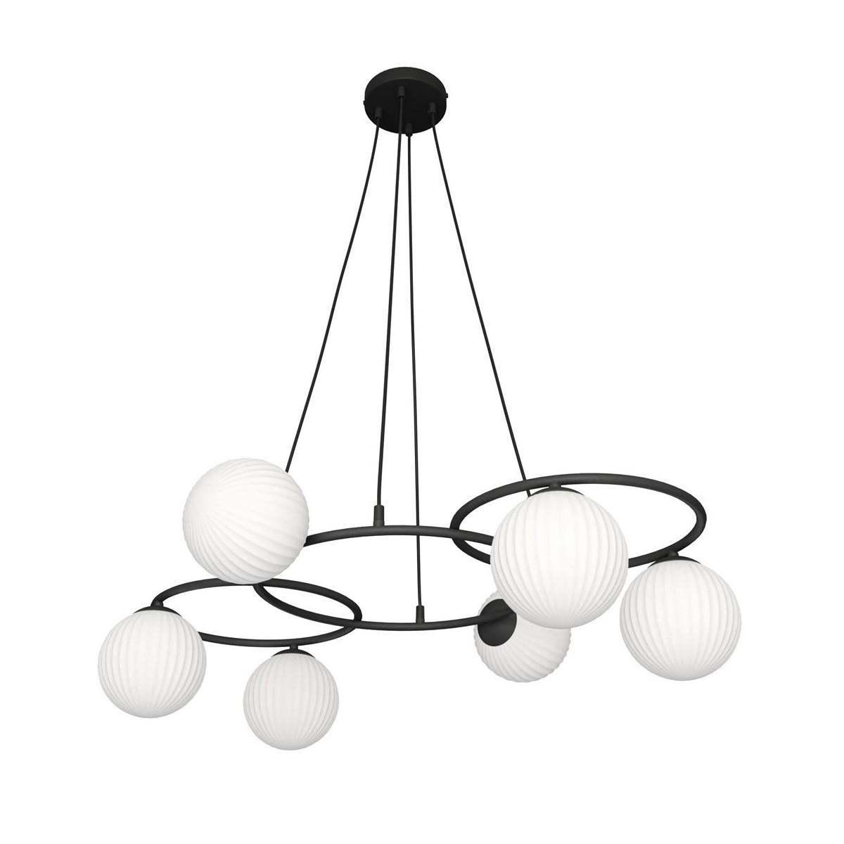 Emibig LIBRA 6 BL OPAL EM1379/6 kolor czarny z kategorii lampy sufitowe