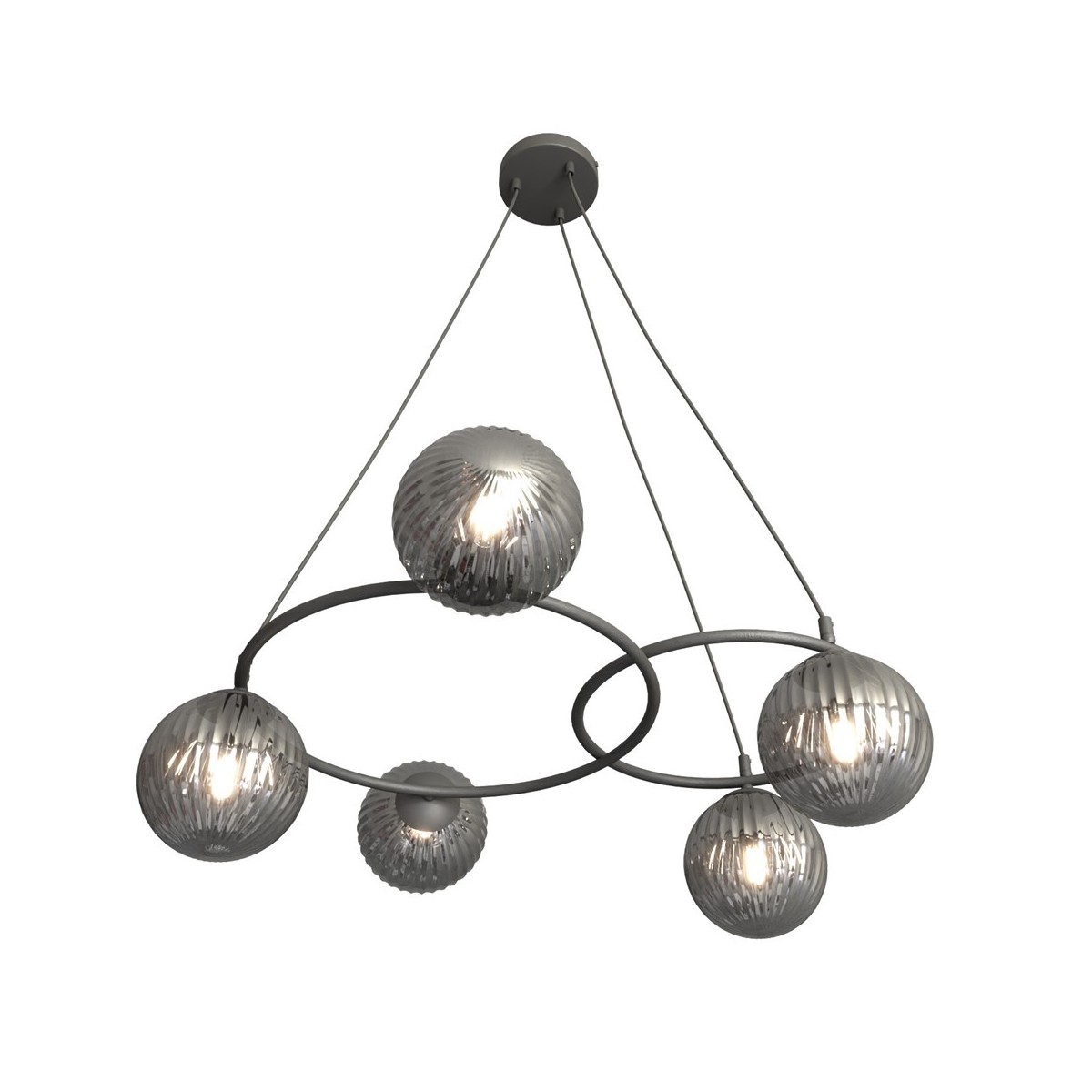 Emibig LIBRA 5 BL GRAFIT EM1380/5 kolor czarny z kategorii lampy sufitowe