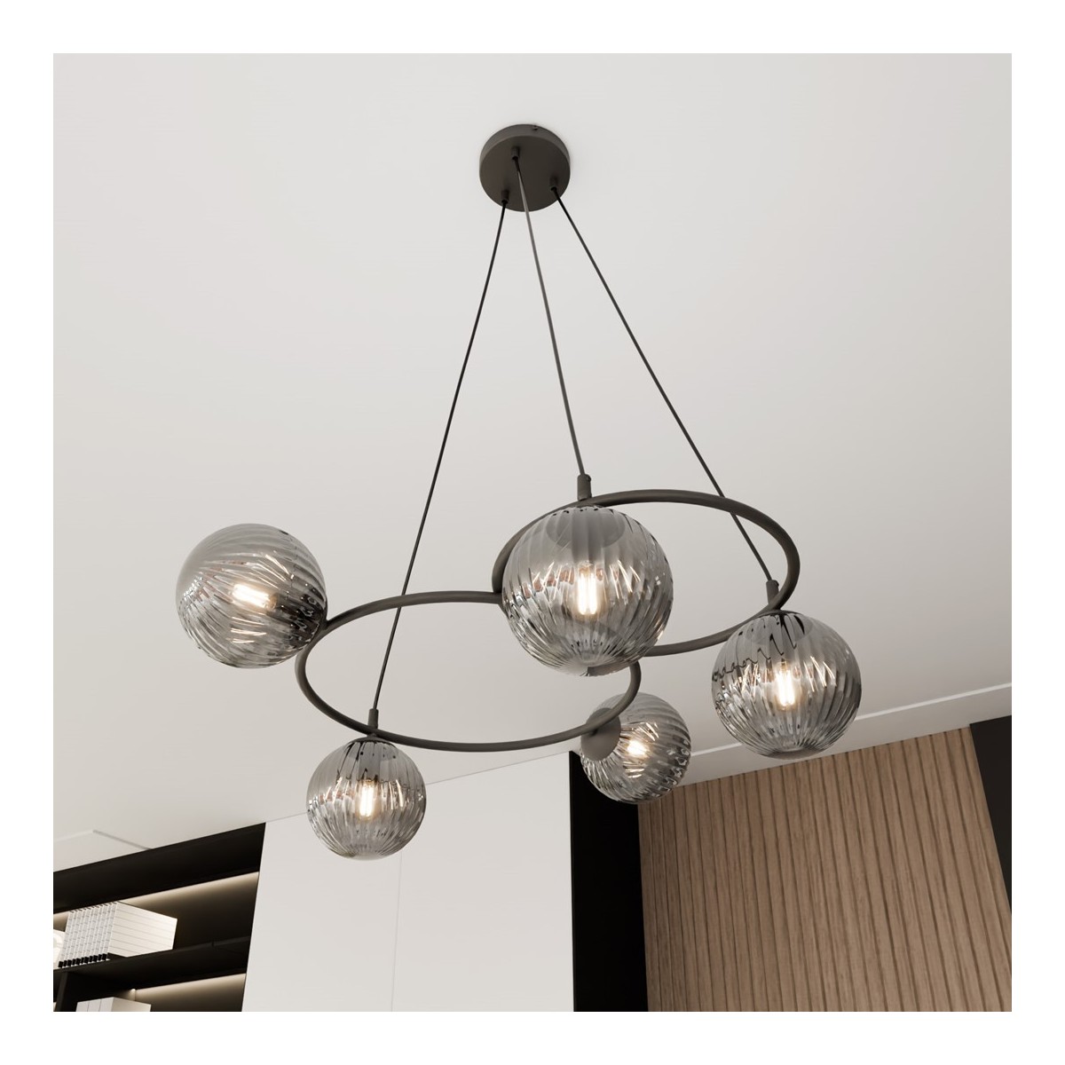 Emibig LIBRA 5 BL GRAFIT EM1380/5 kolor czarny z kategorii lampy sufitowe