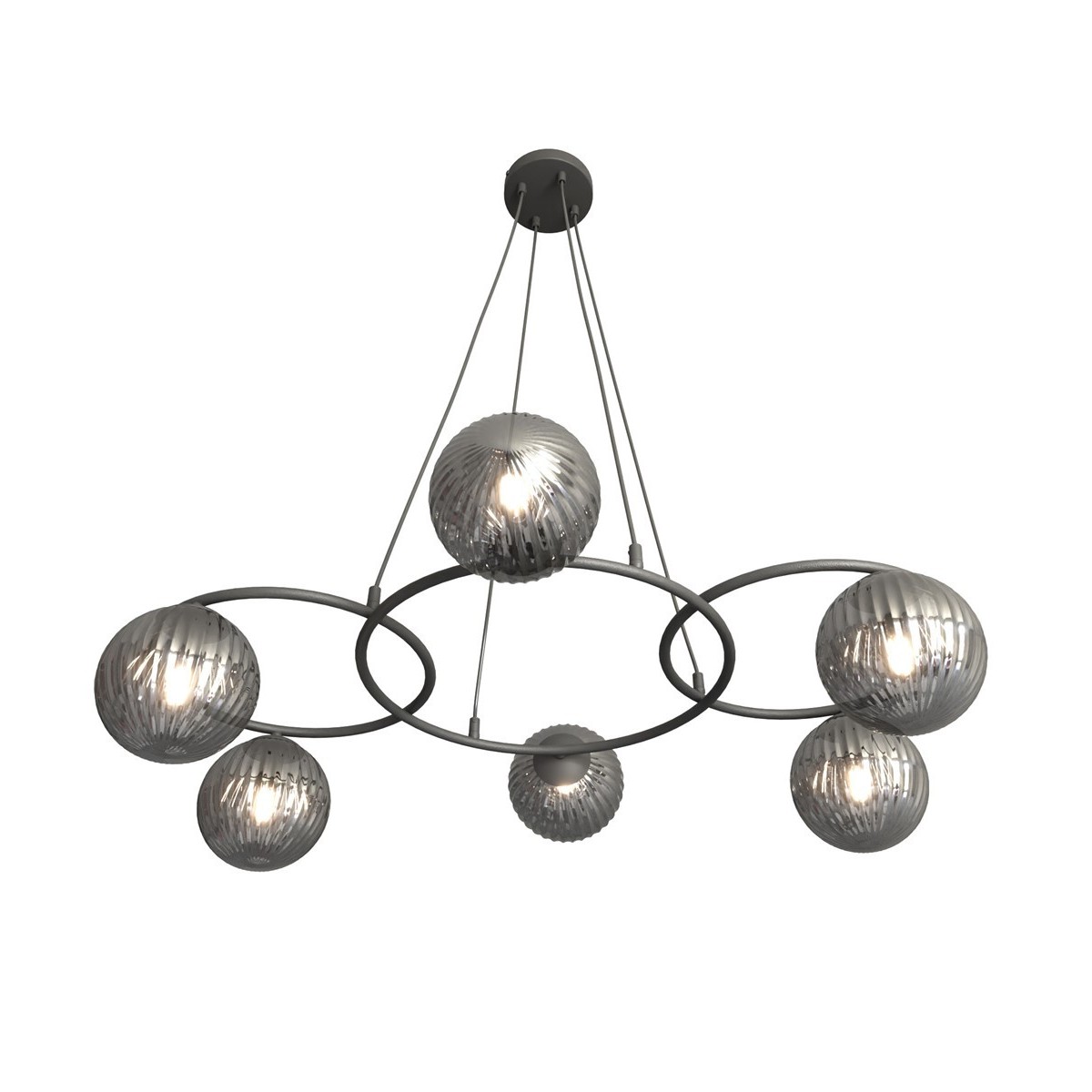 Emibig LIBRA 6 BL GRAFIT EM1380/6 kolor czarny z kategorii lampy sufitowe