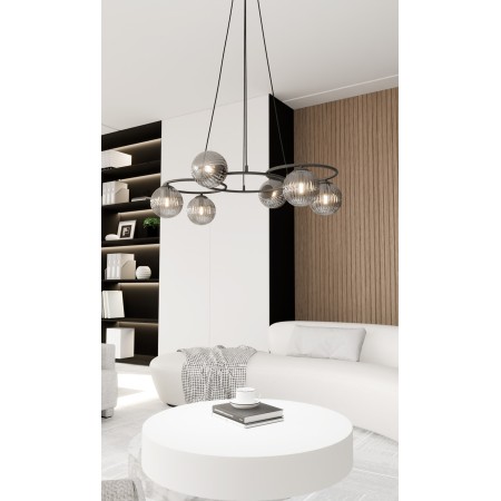 Emibig LIBRA 6 BL GRAFIT EM1380/6 kolor czarny z kategorii lampy sufitowe