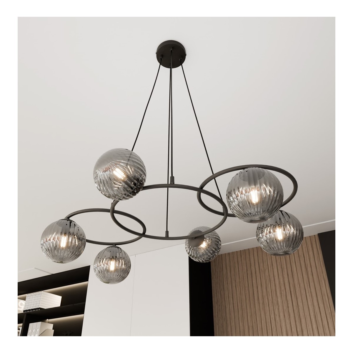 Emibig LIBRA 6 BL GRAFIT EM1380/6 kolor czarny z kategorii lampy sufitowe