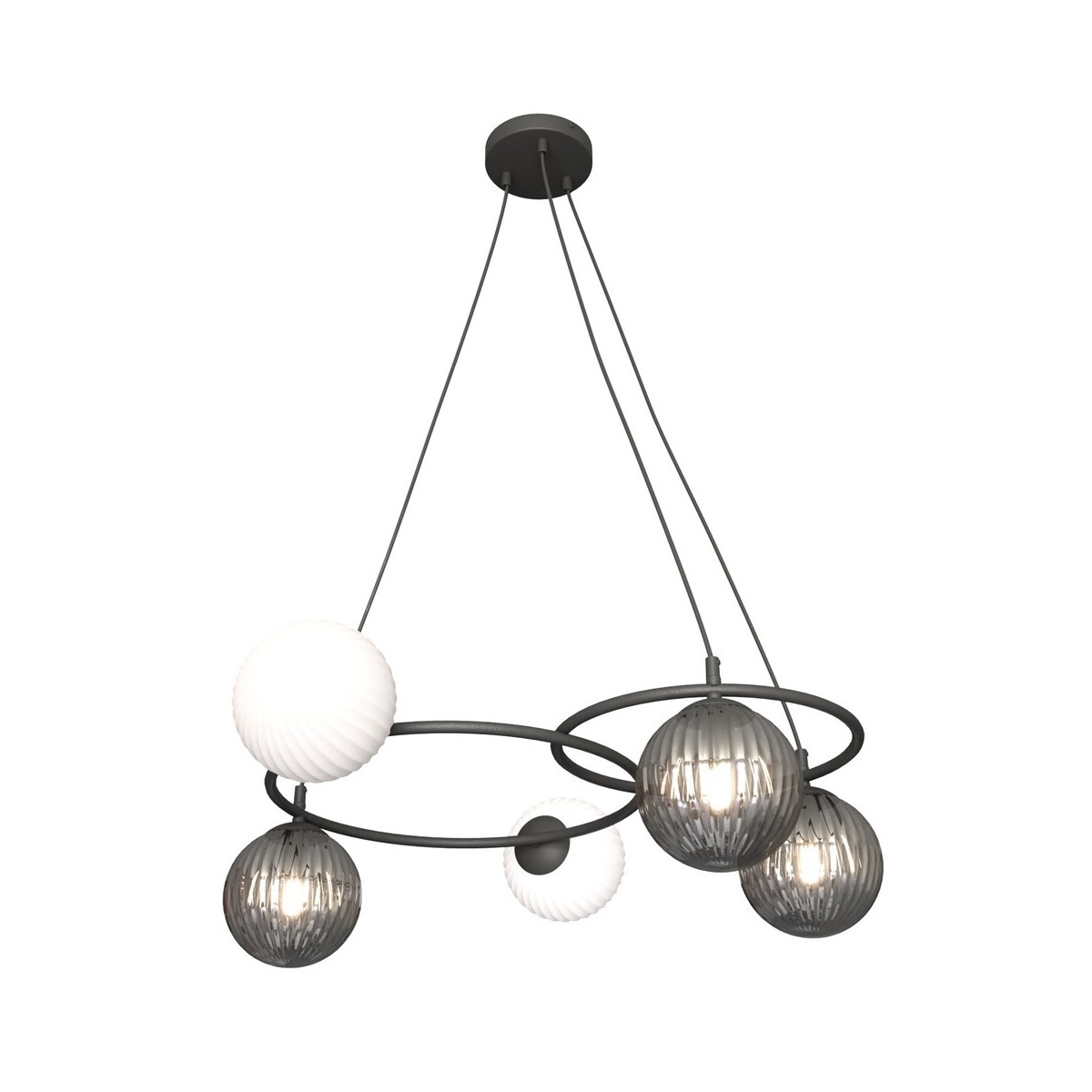 Emibig LIBRA 5 BL MIX EM1381/5 kolor czarny z kategorii lampy sufitowe