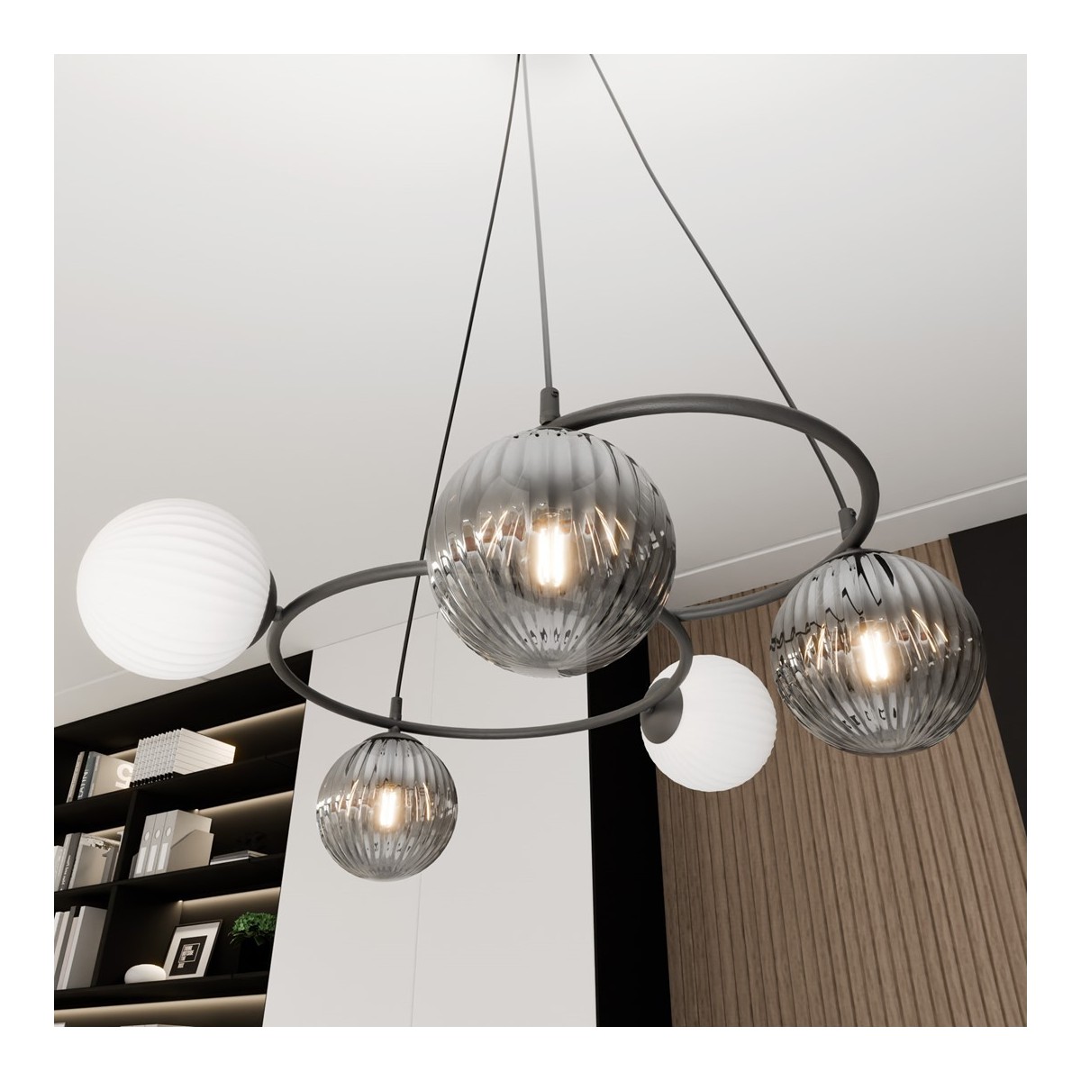 Emibig LIBRA 5 BL MIX EM1381/5 kolor czarny z kategorii lampy sufitowe