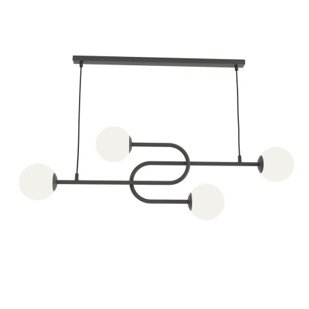 Emibig ATRIA 4 BL OPAL EM1383/4 kolor czarny z kategorii lampy sufitowe