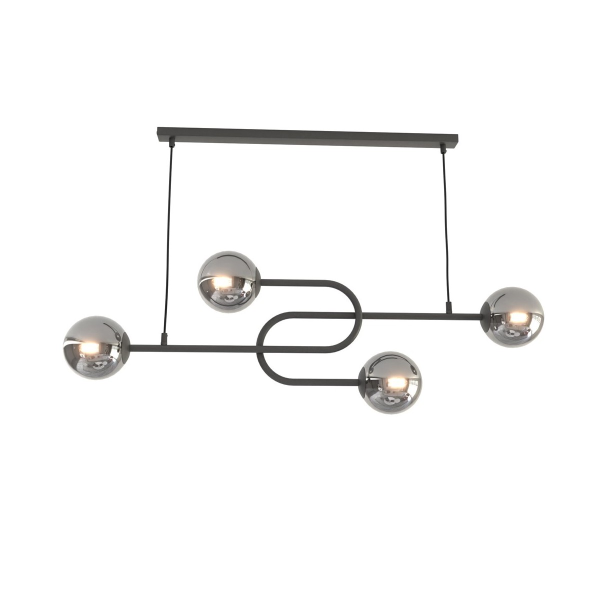 Emibig ATRIA 4 BL GRAFIT EM1384/4 kolor czarny z kategorii lampy sufitowe