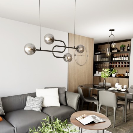 Emibig ATRIA 4 BL GRAFIT EM1384/4 kolor czarny z kategorii lampy sufitowe