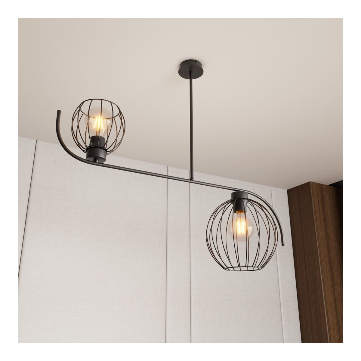 Emibig ECHO 2 BL EM1385/2 kolor czarny z kategorii lampy sufitowe