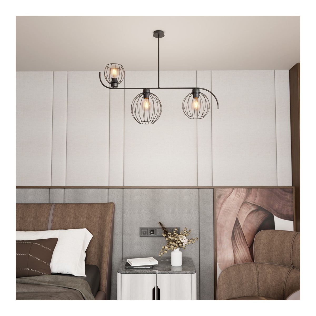 Emibig ECHO 3 BL EM1385/3 kolor czarny z kategorii lampy sufitowe