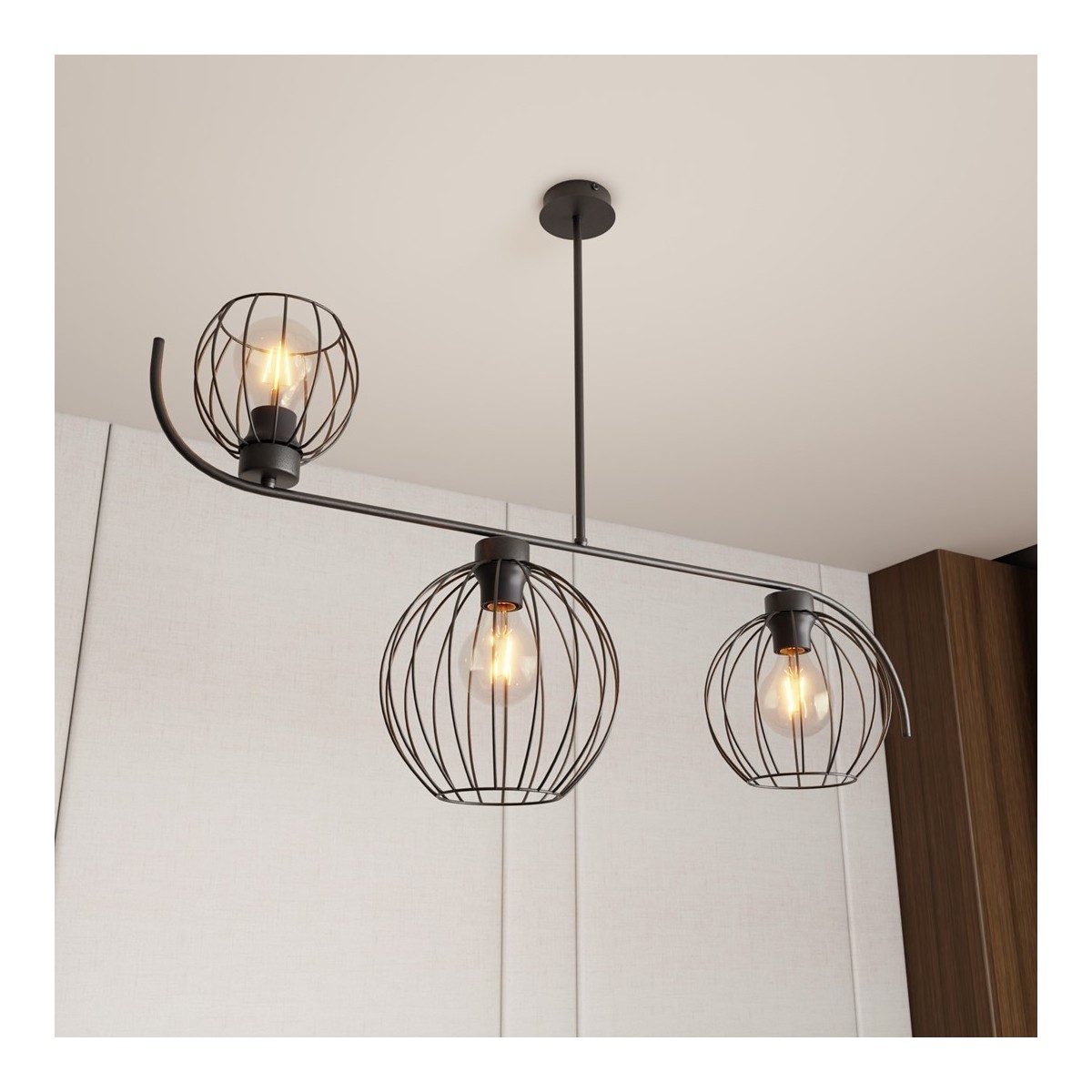 Emibig ECHO 3 BL EM1385/3 kolor czarny z kategorii lampy sufitowe