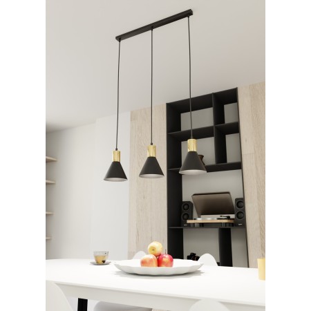 Emibig ROSA 3 BL EM1388/3 kolor czarny z kategorii lampy wiszące