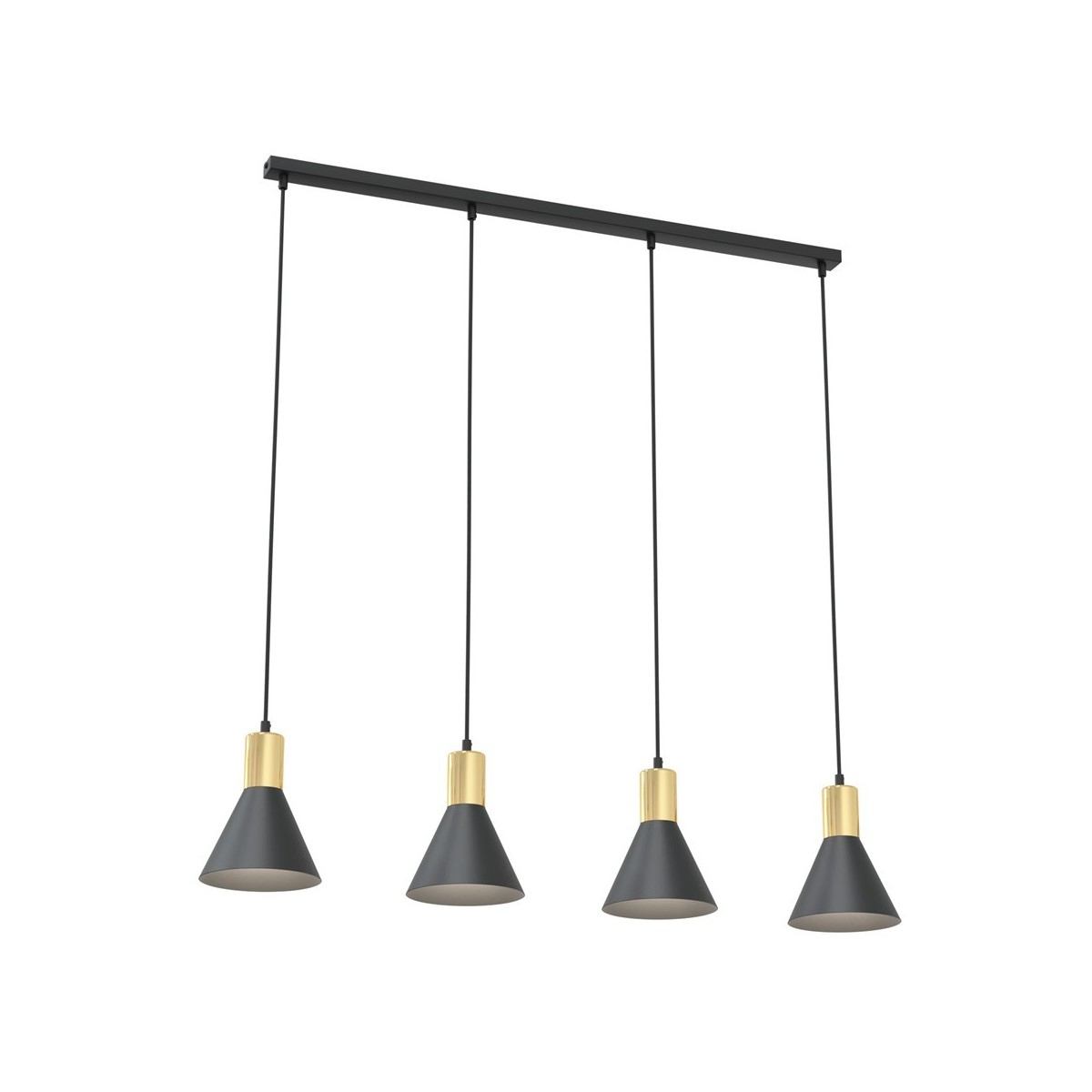 Emibig ROSA 4 BL EM1388/4 kolor czarny z kategorii lampy wiszące