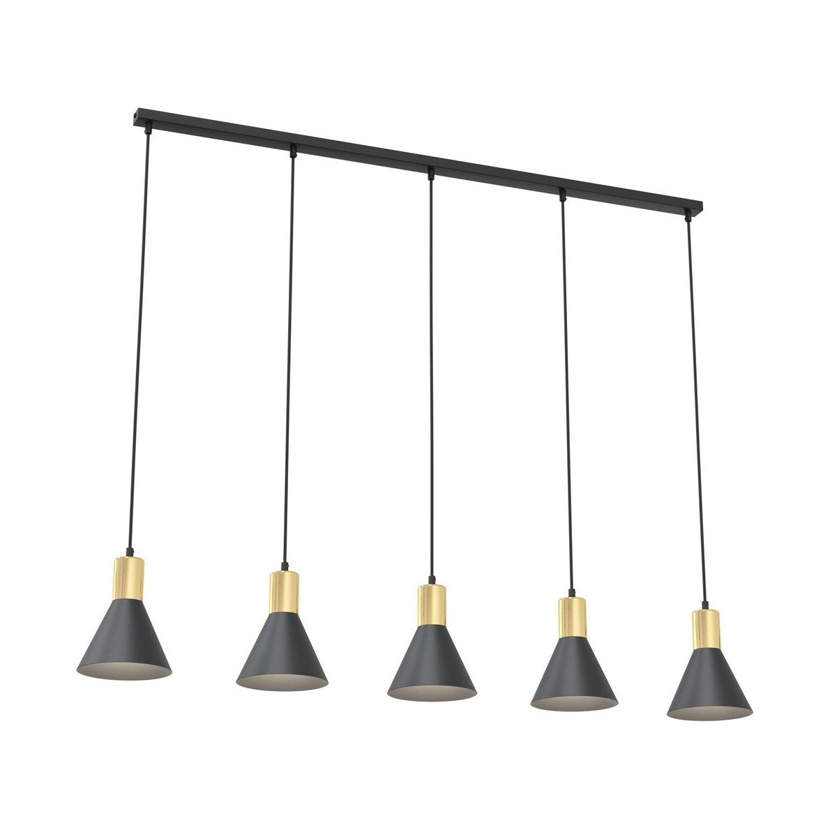 Emibig ROSA 5 BL EM1388/5 kolor czarny z kategorii lampy wiszące