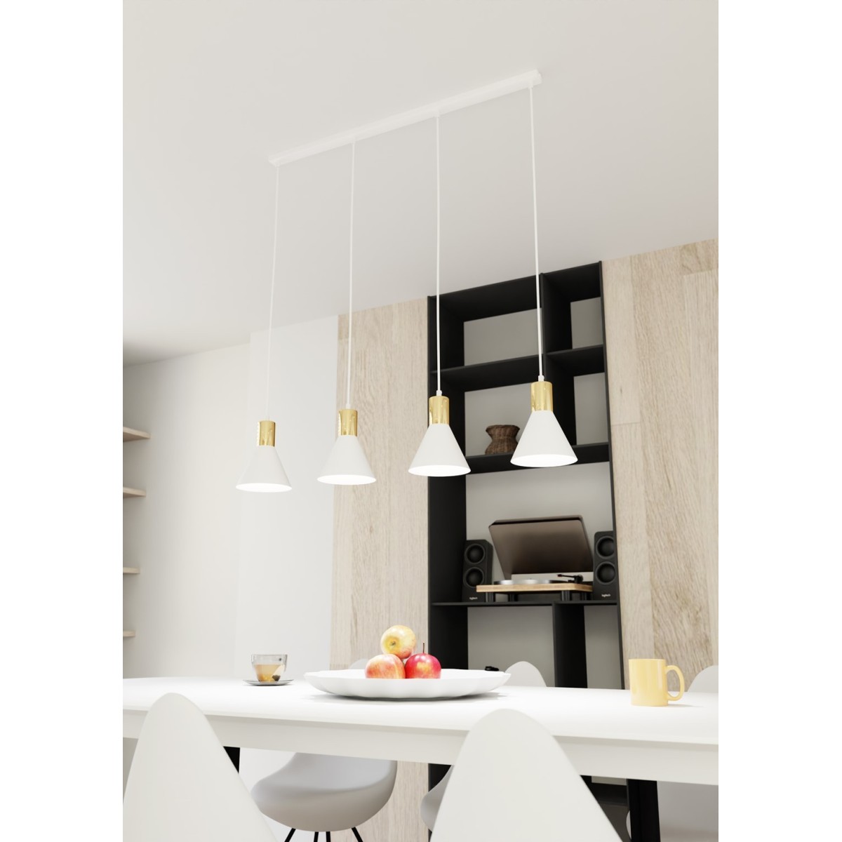 Emibig ROSA 4 WH EM1389/4 kolor biały z kategorii lampy wiszące