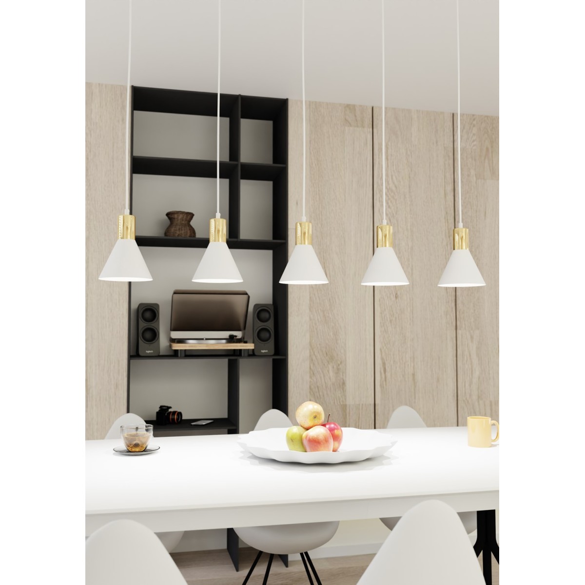 Emibig ROSA 5 WH EM1389/5 kolor biały z kategorii lampy wiszące