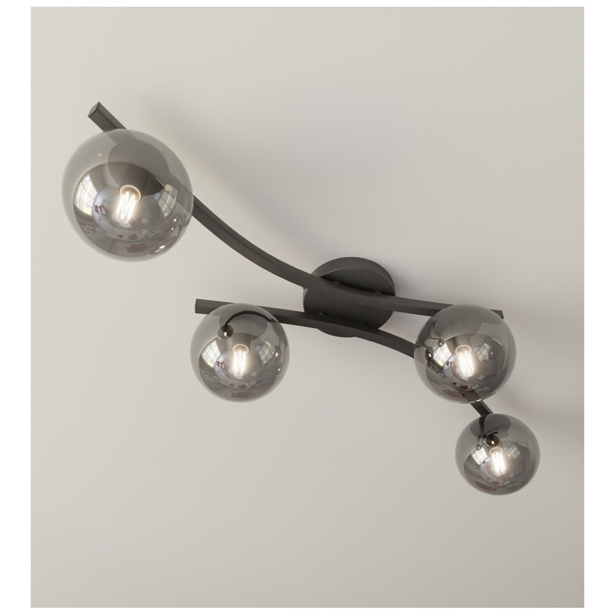 Emibig OPUS 4 BL GRAFIT EM1391/4 kolor czarny z kategorii lampy sufitowe