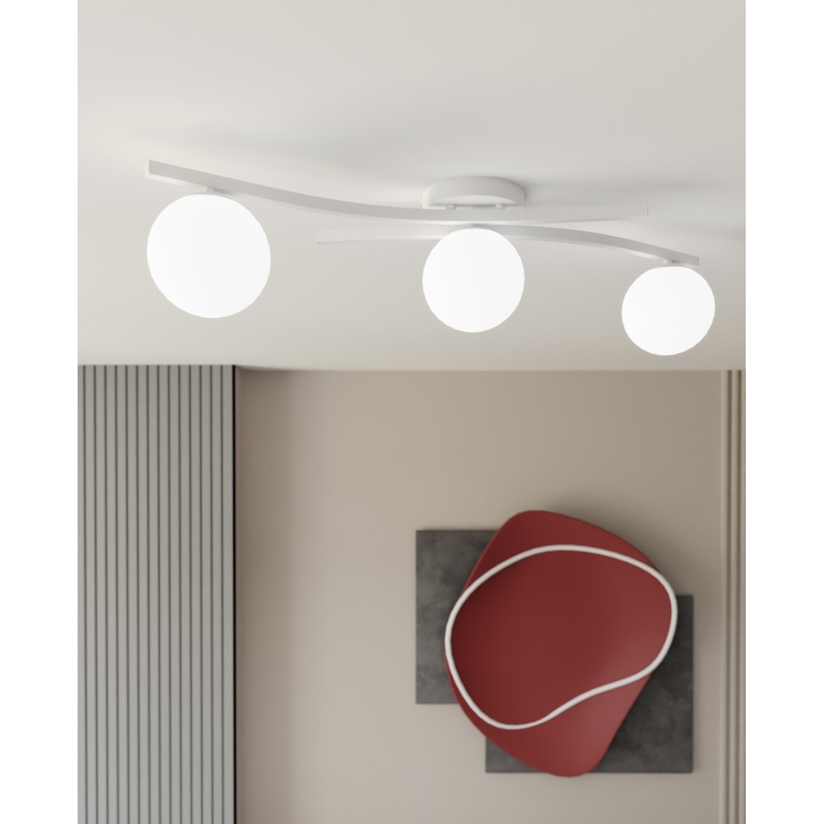 Emibig OPUS 3 WH OPAL EM1392/3 kolor biały z kategorii lampy sufitowe