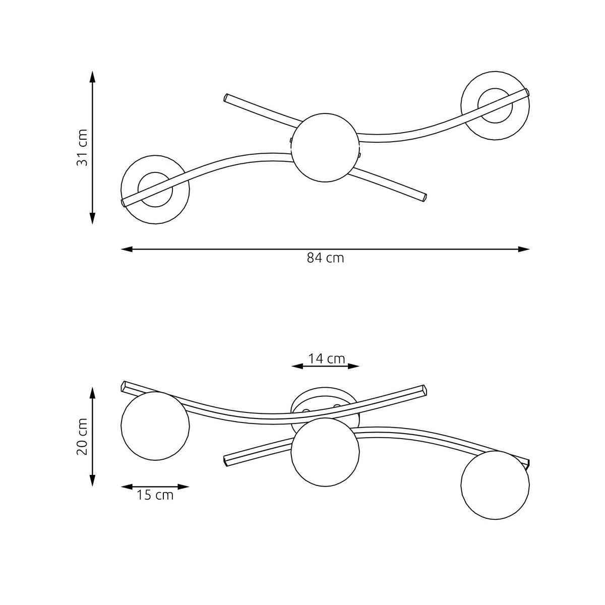 Emibig OPUS 3 WH OPAL EM1392/3 kolor biały z kategorii lampy sufitowe
