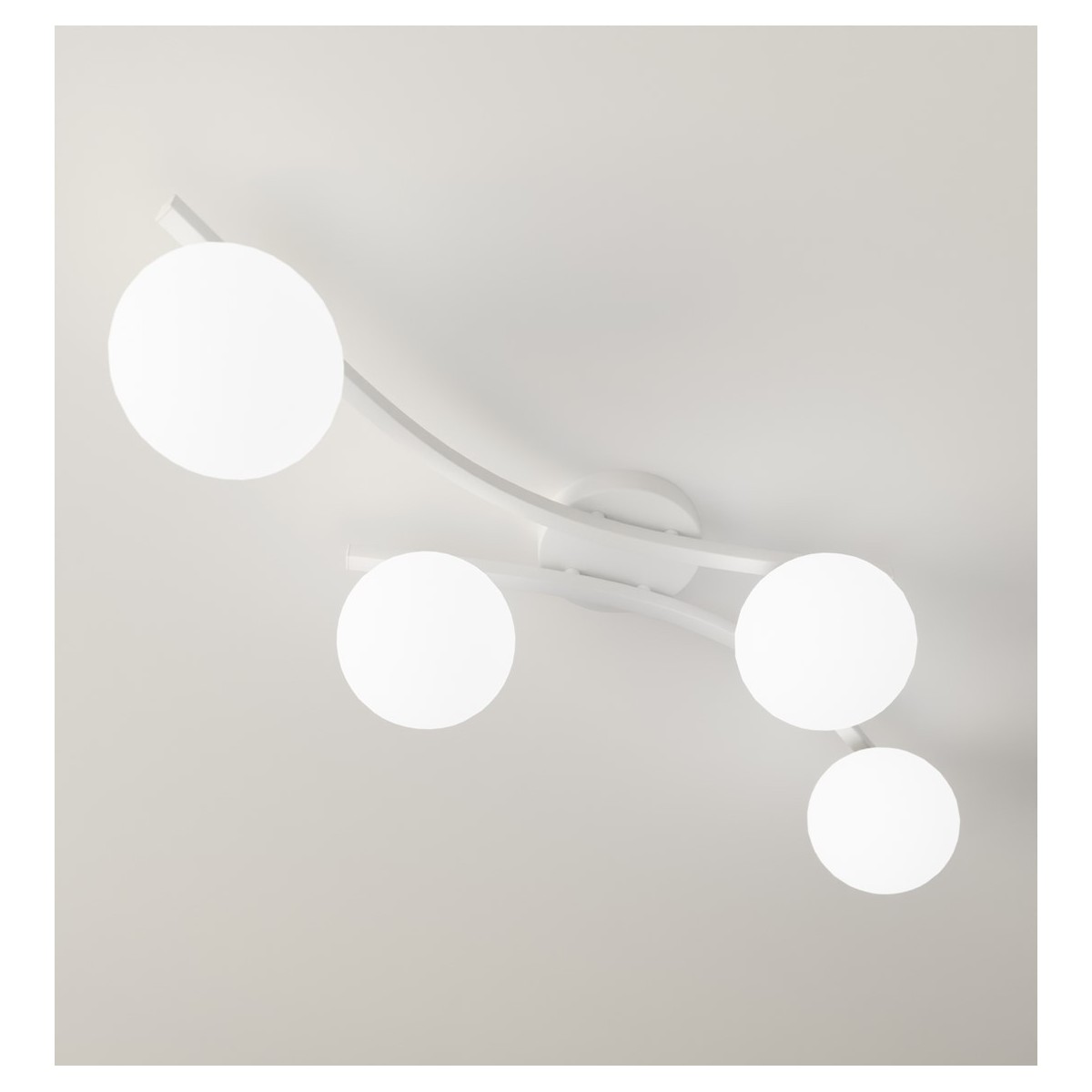 Emibig OPUS 4 WH OPAL EM1392/4 kolor biały z kategorii lampy sufitowe