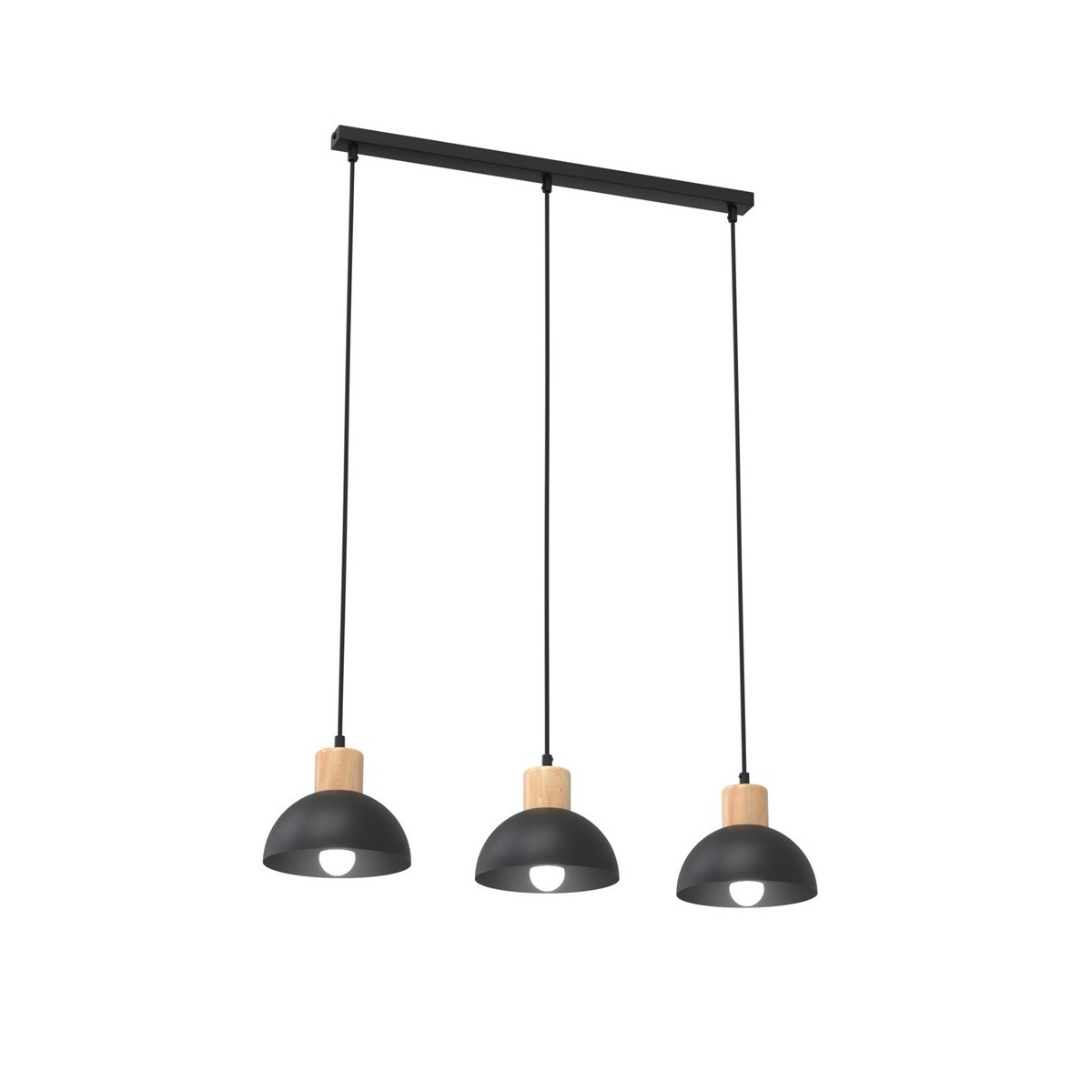 Emibig SECO 3 BL EM1393/3 kolor czarny z kategorii lampy wiszące