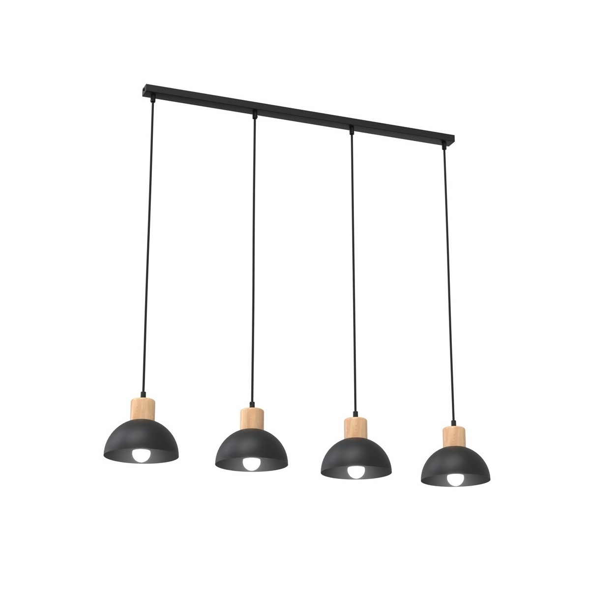 Emibig SECO 4 BL EM1393/4 kolor czarny z kategorii lampy wiszące