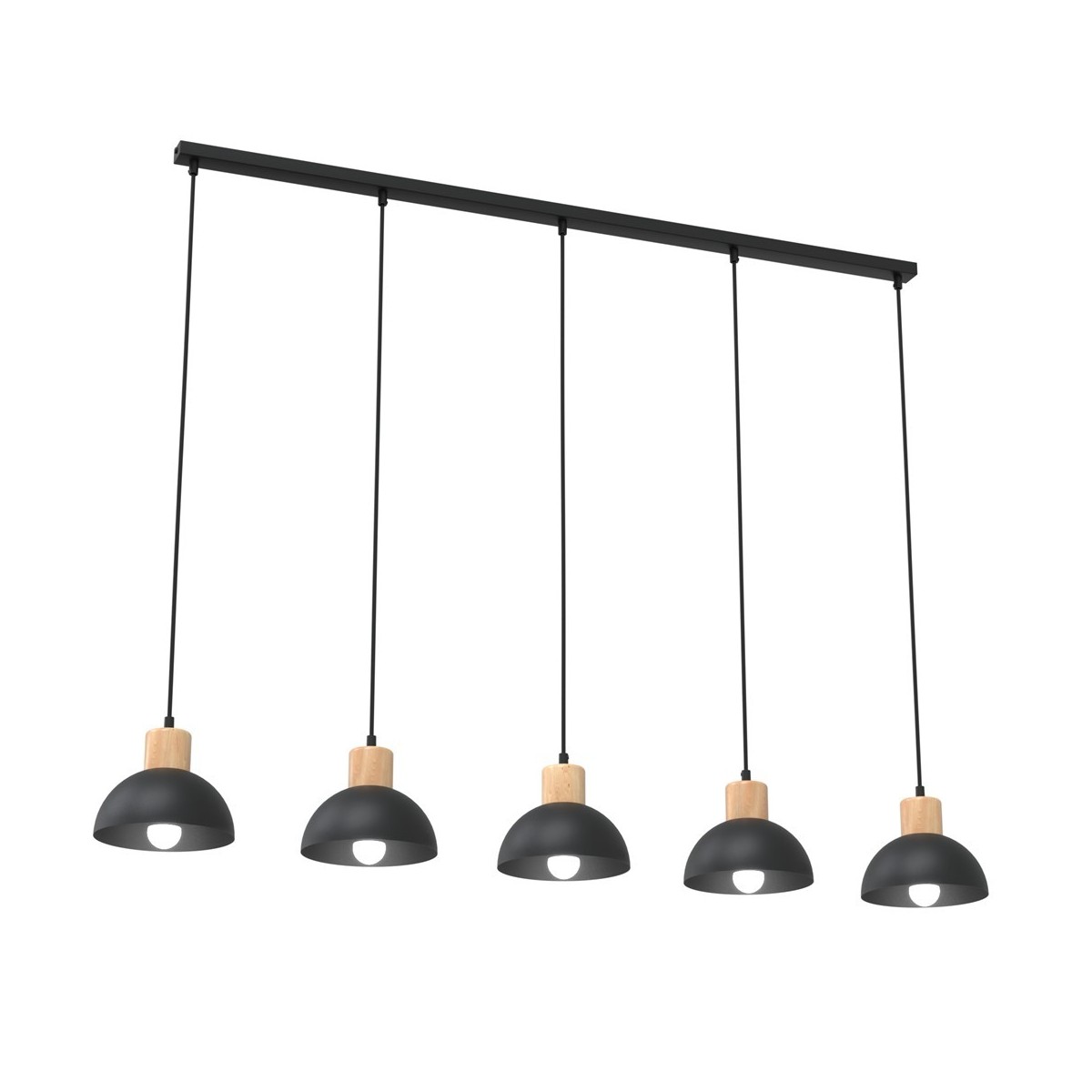 Emibig SECO 5 BL EM1393/5 kolor czarny z kategorii lampy wiszące