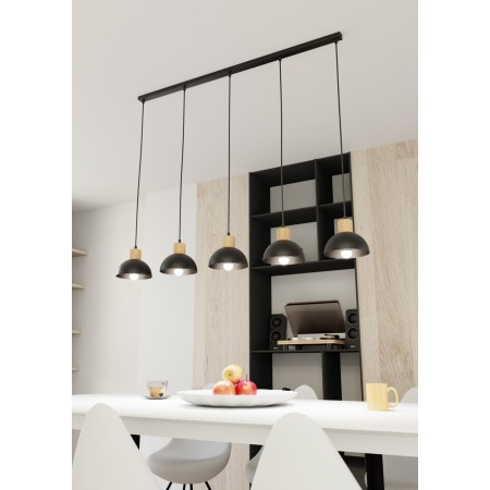 Emibig SECO 5 BL EM1393/5 kolor czarny z kategorii lampy wiszące