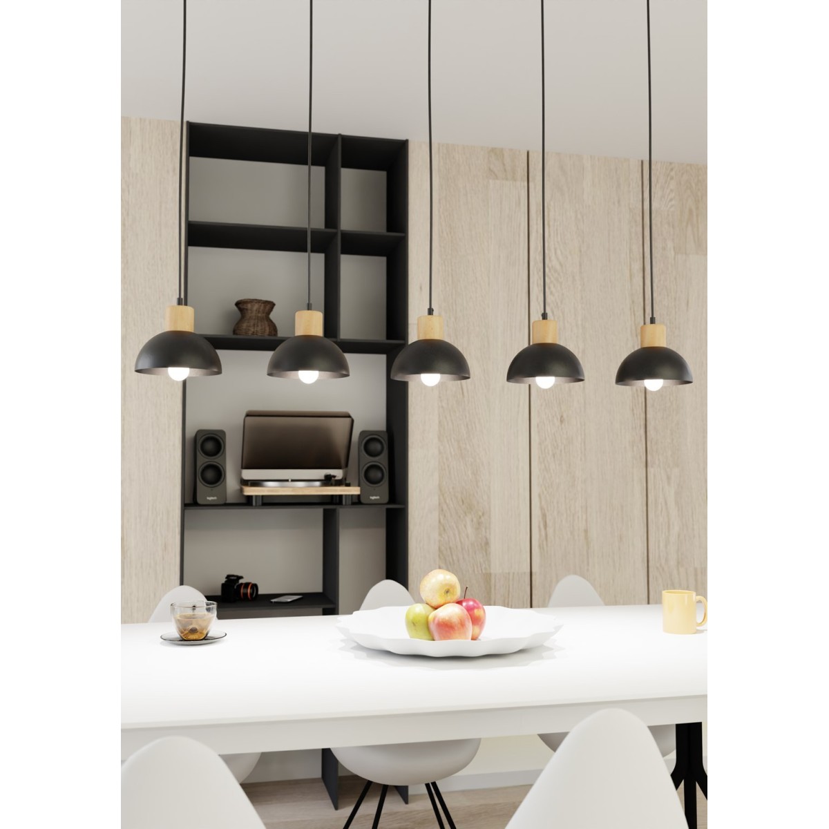 Emibig SECO 5 BL EM1393/5 kolor czarny z kategorii lampy wiszące