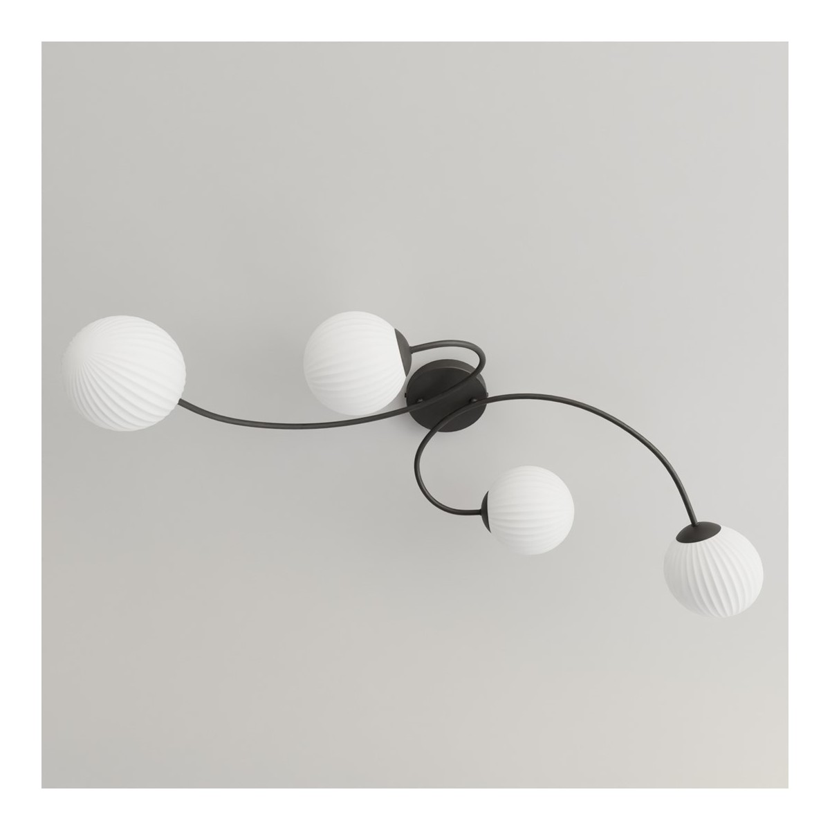 Emibig VIBRA 4 BL OPAL EM1398/4 kolor czarny z kategorii lampy sufitowe