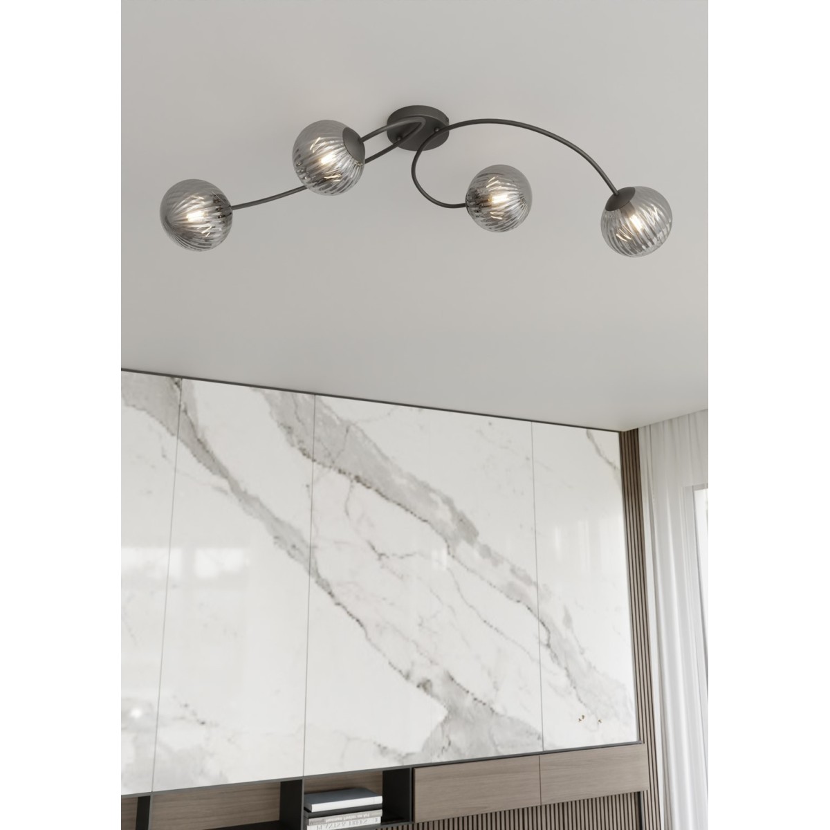 Emibig VIBRA 4 BL GRAFIT EM1399/4 kolor czarny z kategorii lampy sufitowe