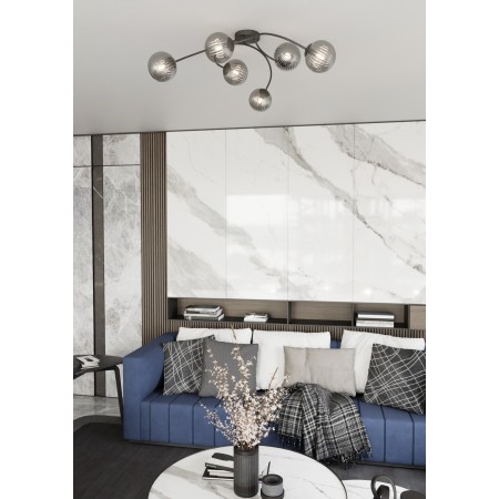 Emibig VIBRA 6 BL GRAFIT EM1399/6 kolor czarny z kategorii lampy sufitowe