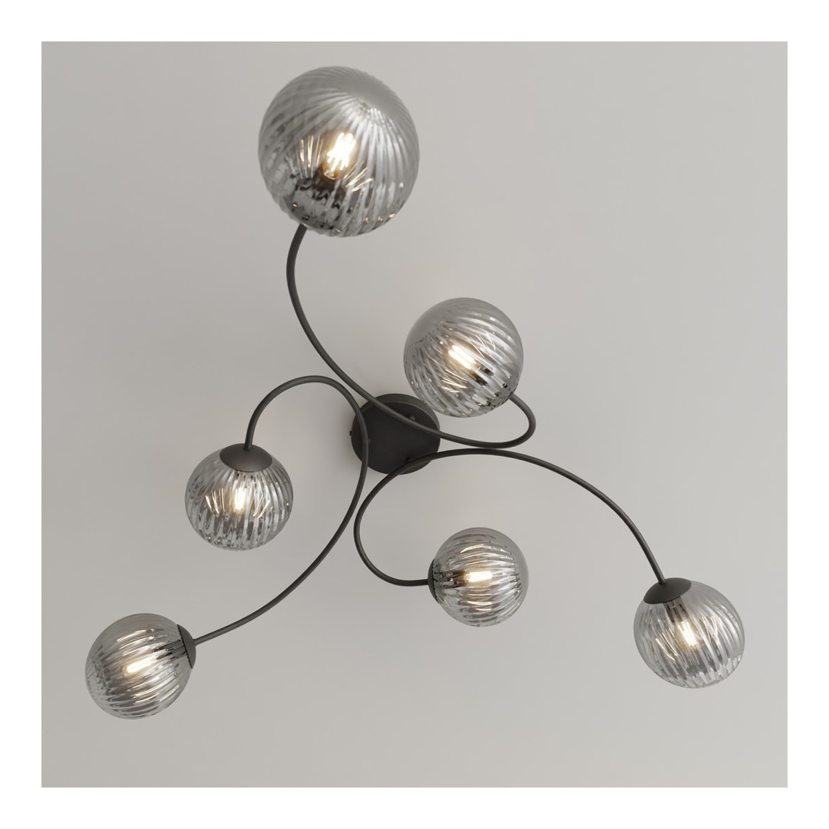 Emibig VIBRA 6 BL GRAFIT EM1399/6 kolor czarny z kategorii lampy sufitowe