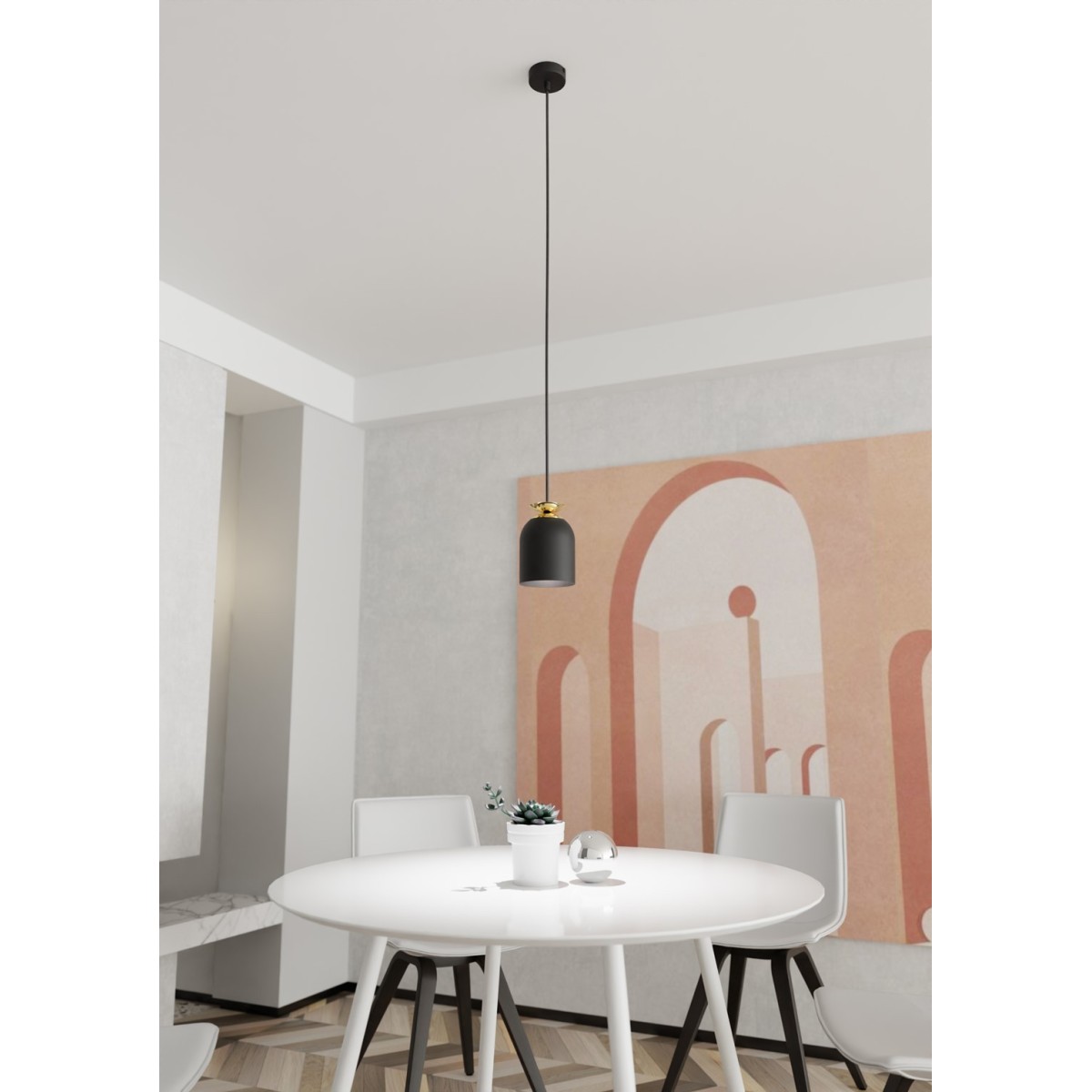 Emibig TARGET 1 BL EM1400/1 kolor czarny z kategorii lampy wiszące