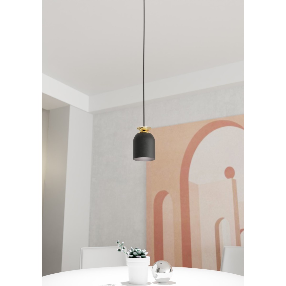 Emibig TARGET 1 BL EM1400/1 kolor czarny z kategorii lampy wiszące