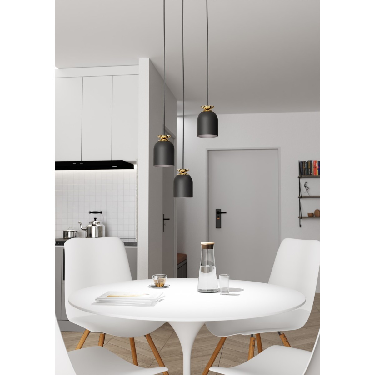 Emibig TARGET 3 PREM BL EM1400/3PREM kolor czarny z kategorii lampy wiszące