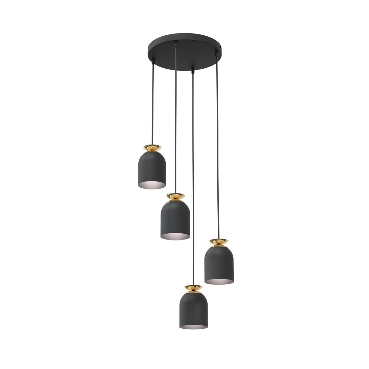 Emibig TARGET 4 PREM BL EM1400/4PREM kolor czarny z kategorii lampy wiszące