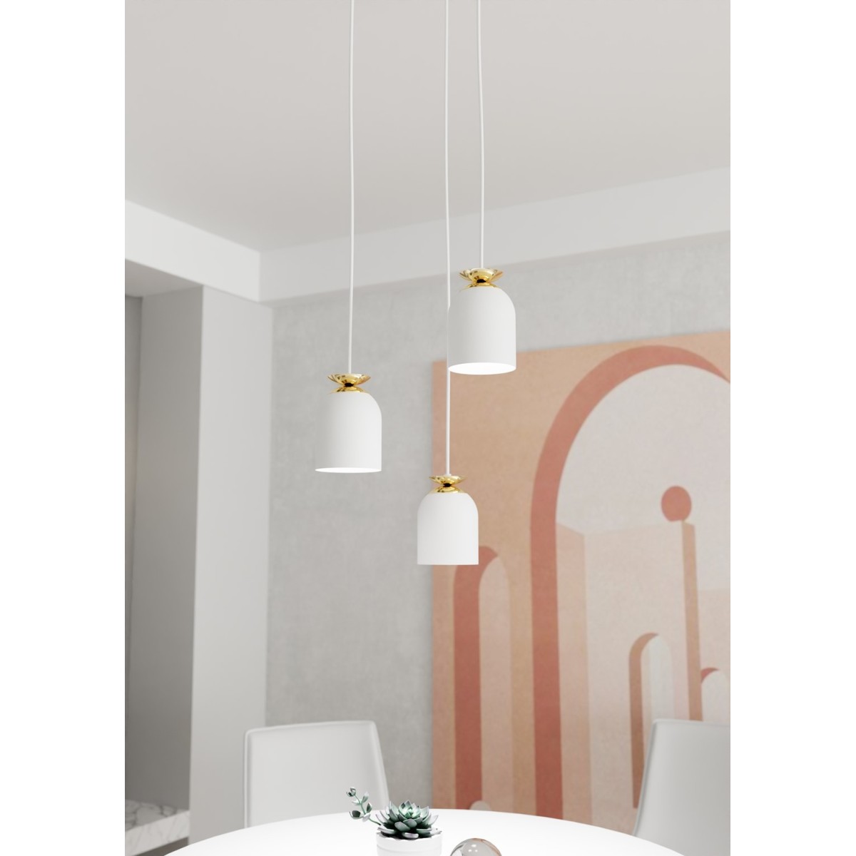 Emibig TARGET 3 PREM WH EM1401/3PREM kolor biały z kategorii lampy wiszące