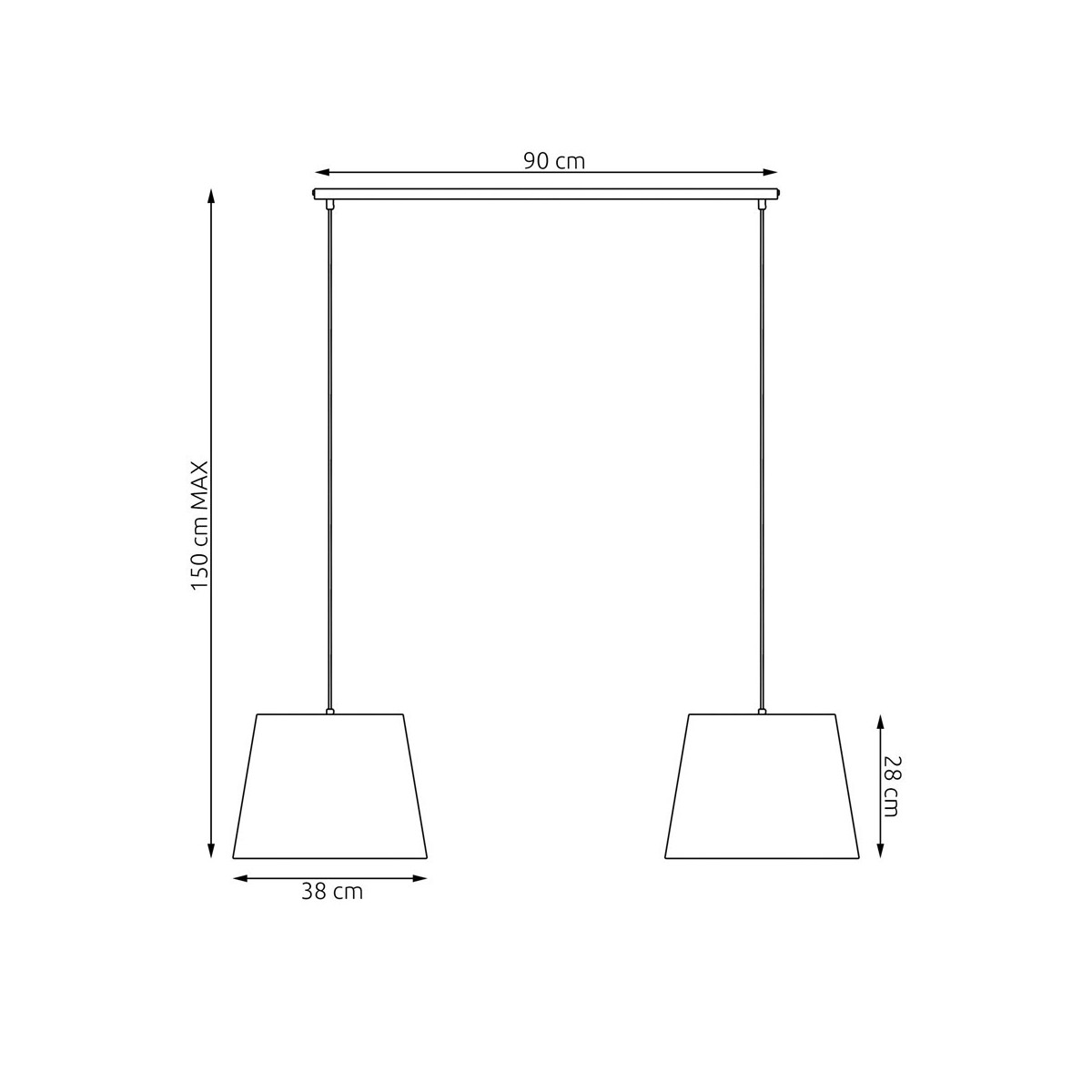 Emibig EPOCA 2 GREY EM1405/2 kolor czarny z kategorii lampy wiszące