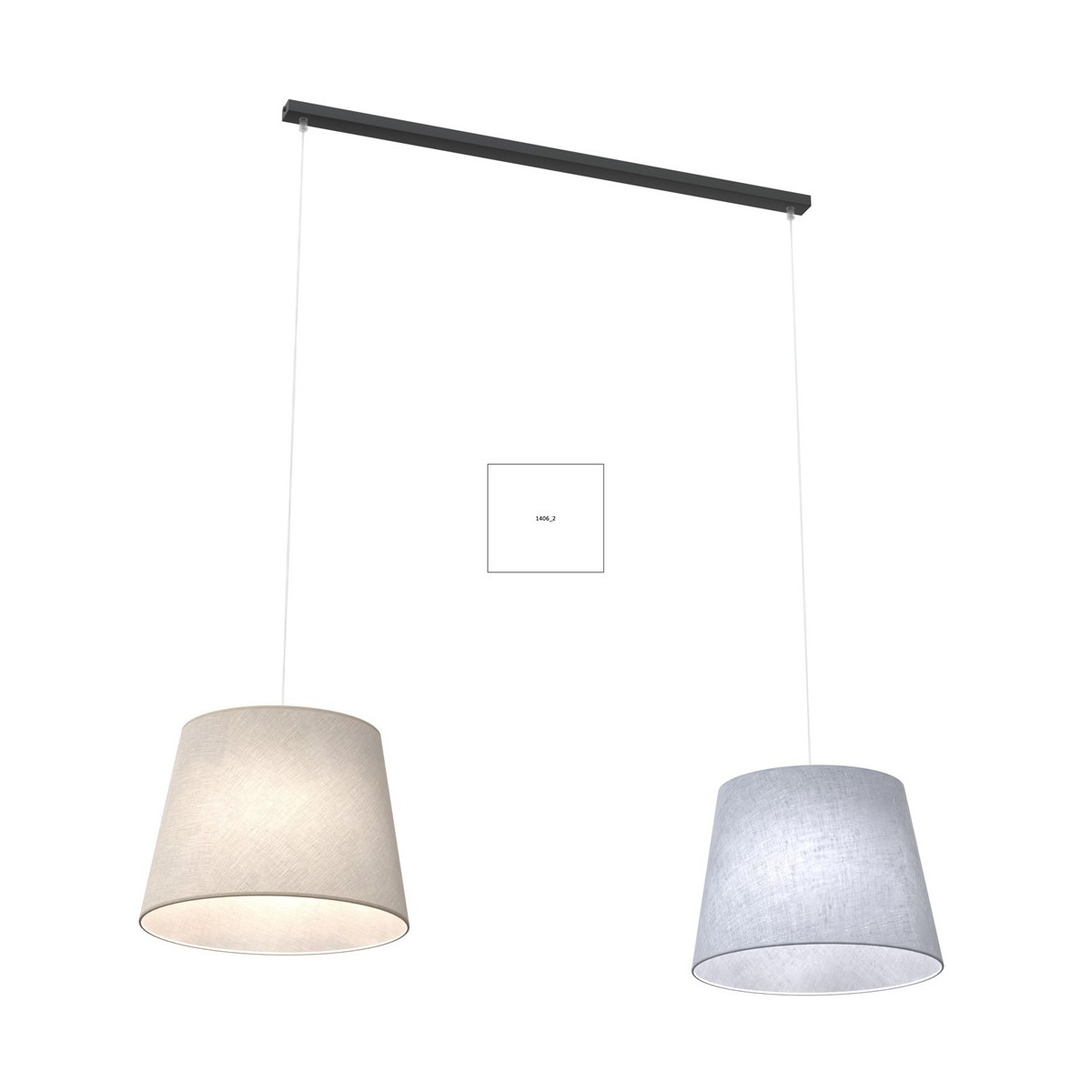 Emibig EPOCA 2 MIX EM1406/2 kolor czarny z kategorii lampy wiszące