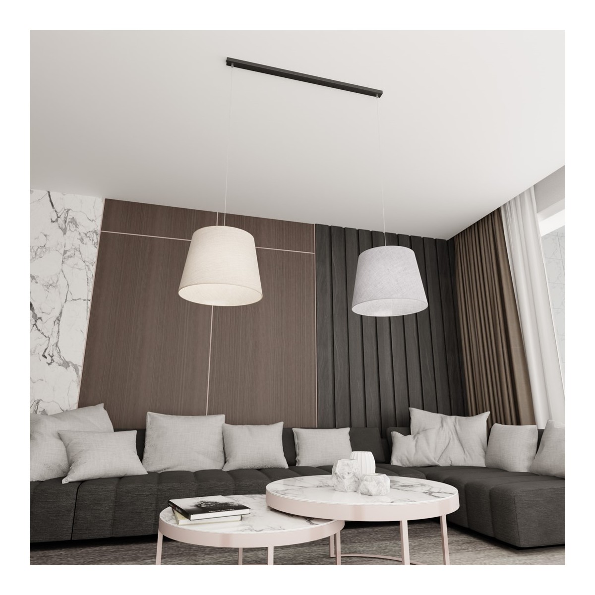 Emibig EPOCA 2 MIX EM1406/2 kolor czarny z kategorii lampy wiszące