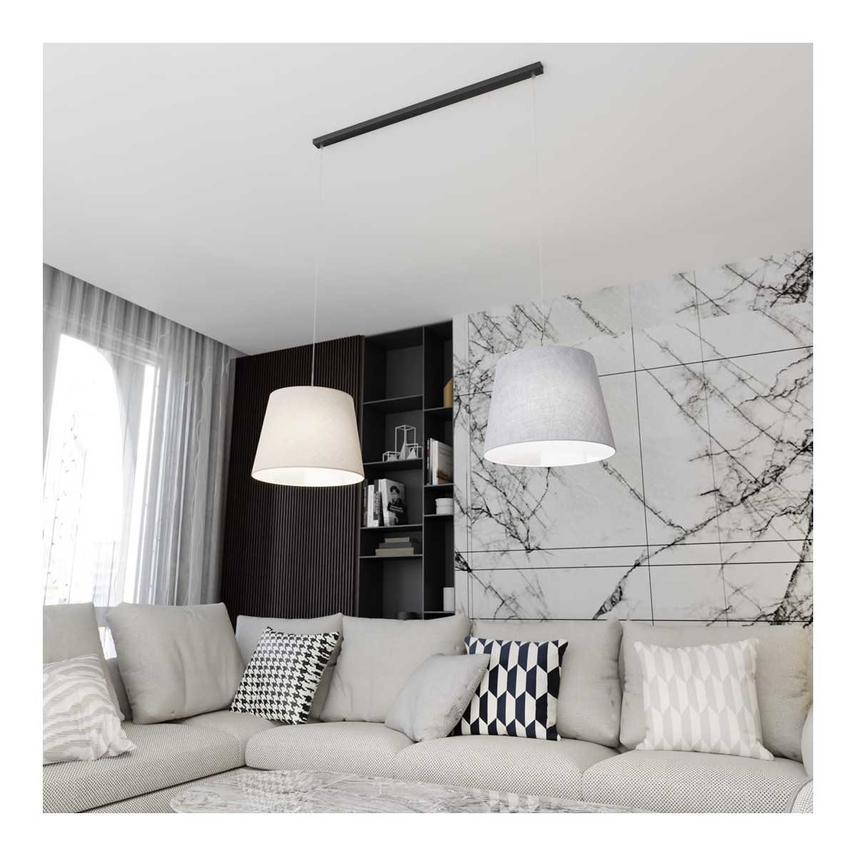 Emibig EPOCA 2 MIX EM1406/2 kolor czarny z kategorii lampy wiszące