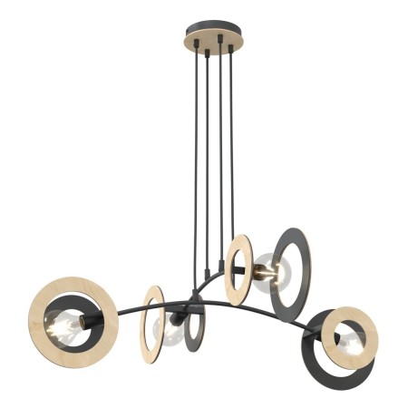 Emibig SKIVA 4 BL EM1409/4 kolor czarny z kategorii lampy wiszące