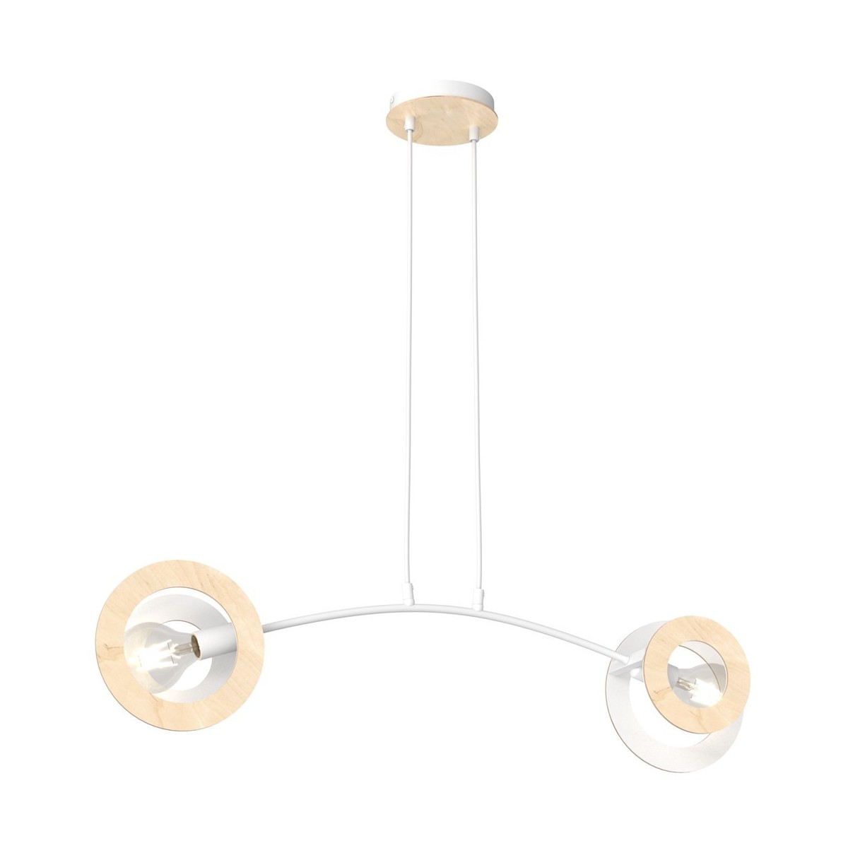 Emibig SKIVA 2 WH EM1410/2 kolor biały z kategorii lampy wiszące