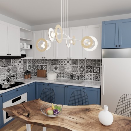 Emibig SKIVA 4 WH EM1410/4 kolor biały z kategorii lampy wiszące