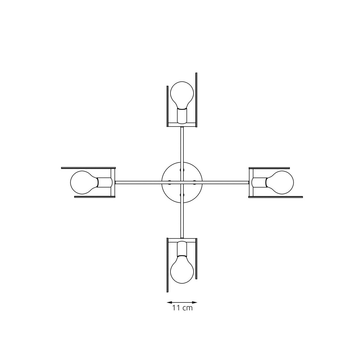 Emibig SKIVA 4 WH EM1410/4 kolor biały z kategorii lampy wiszące