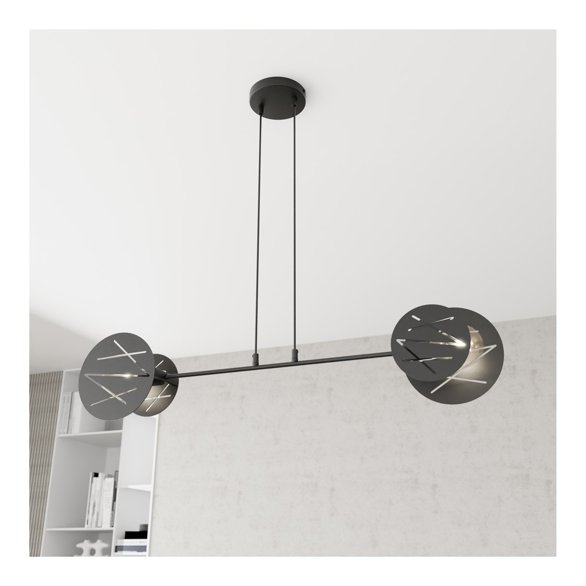 Emibig XOTIC 2 BL EM1411/2 kolor czarny z kategorii lampy wiszące