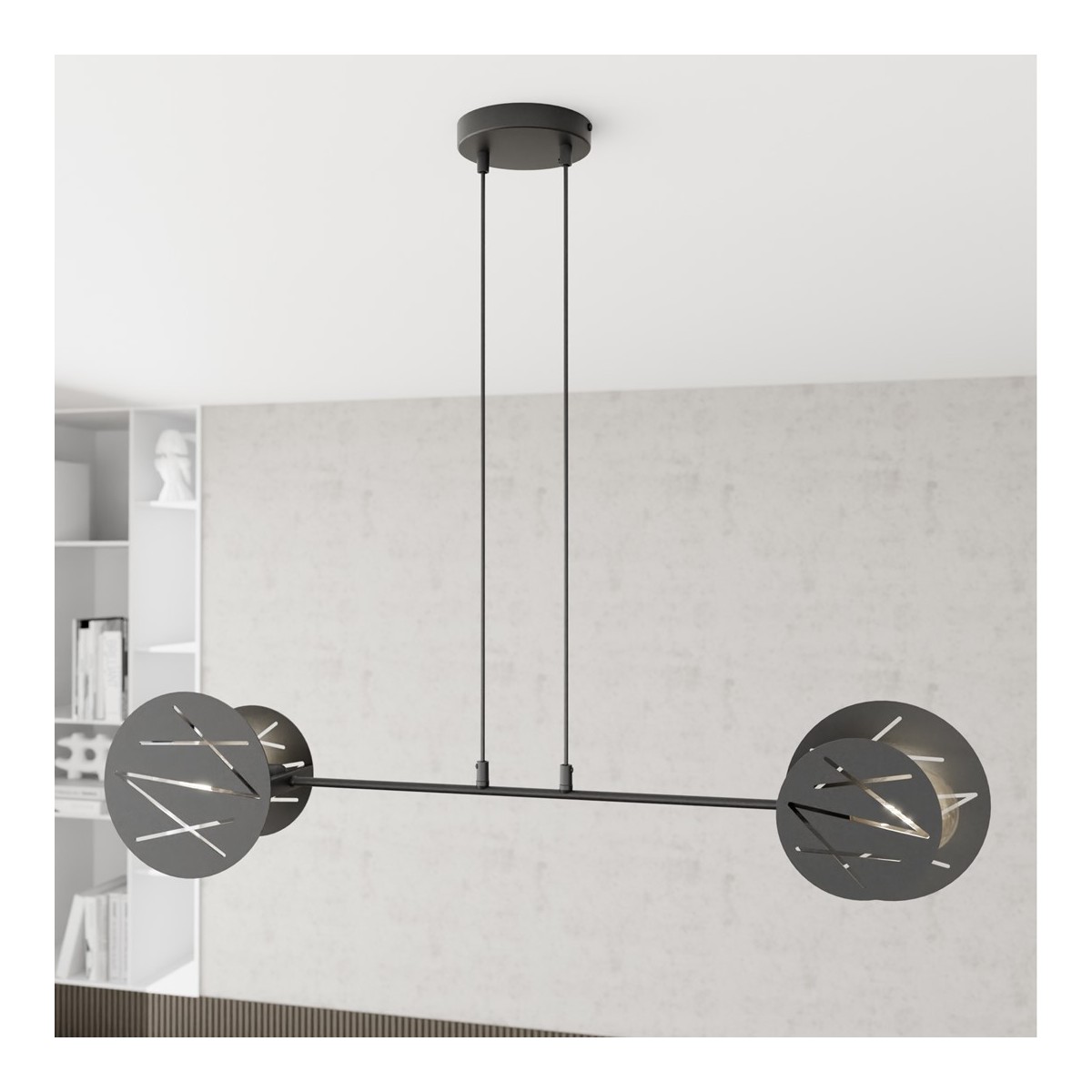 Emibig XOTIC 2 BL EM1411/2 kolor czarny z kategorii lampy wiszące