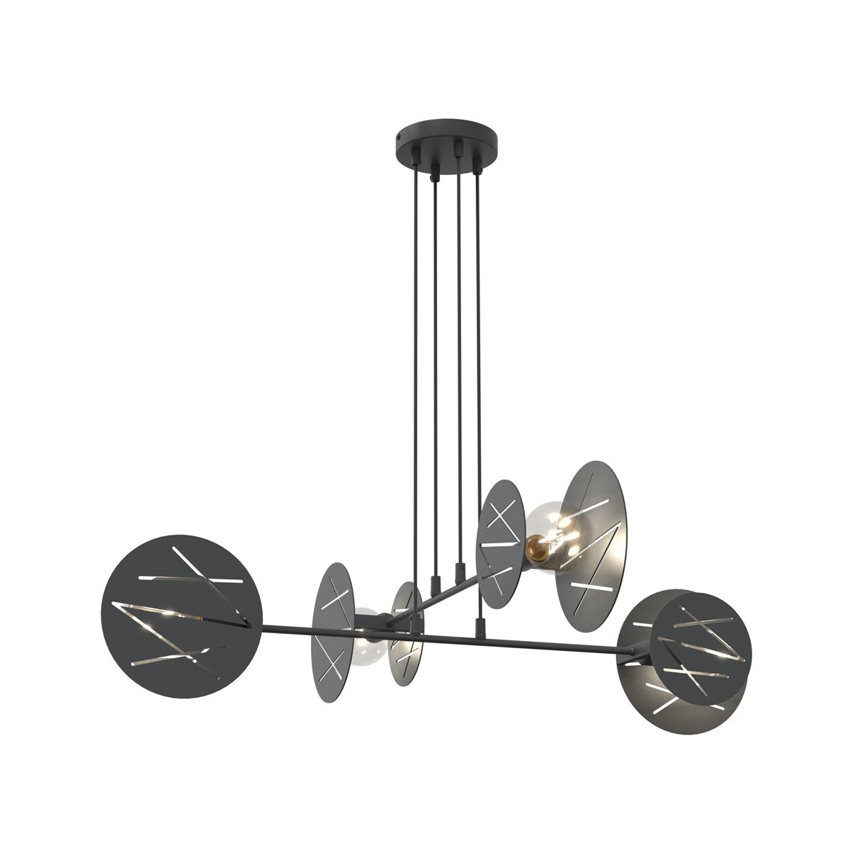 Emibig XOTIC 4 BL EM1411/4 kolor czarny z kategorii lampy wiszące
