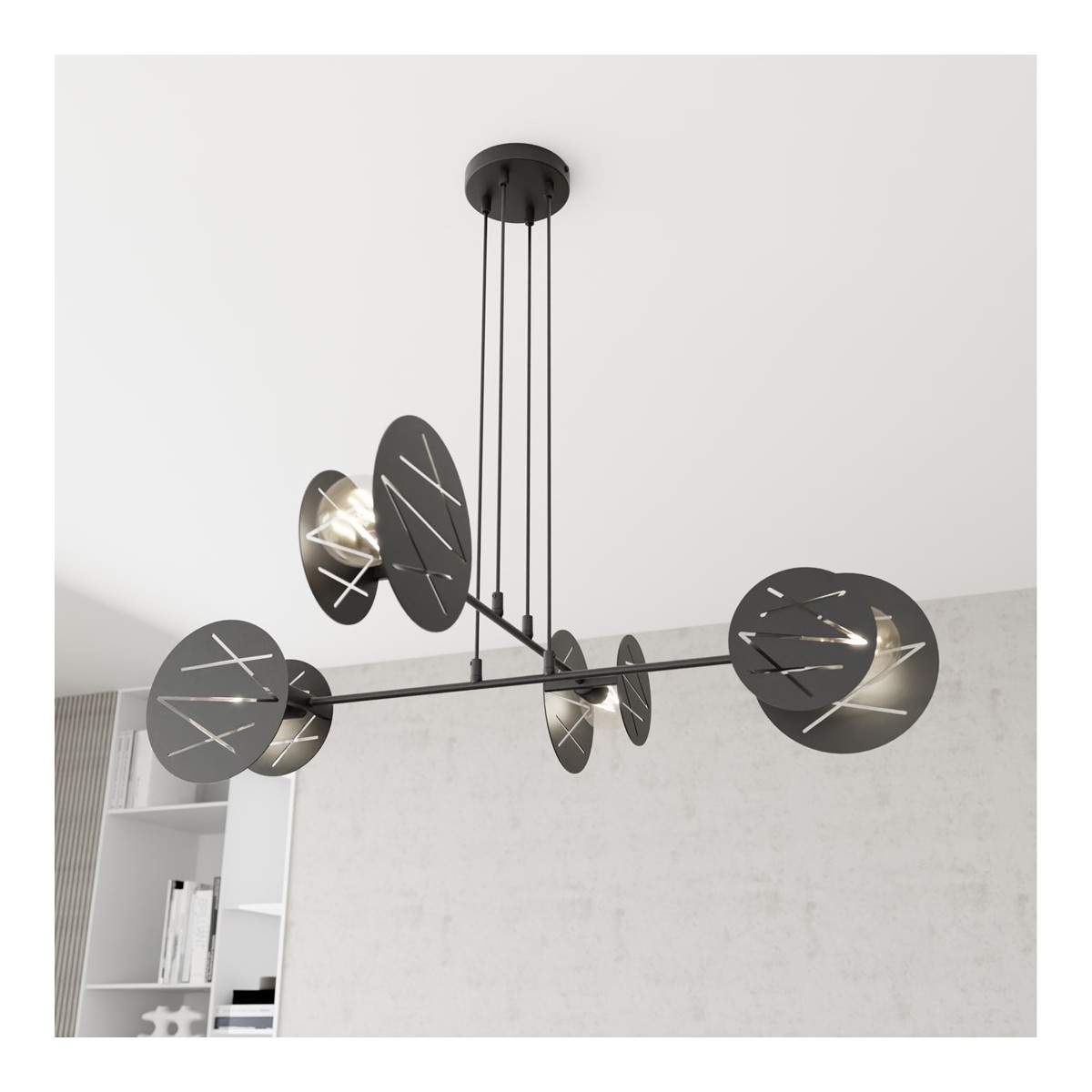 Emibig XOTIC 4 BL EM1411/4 kolor czarny z kategorii lampy wiszące