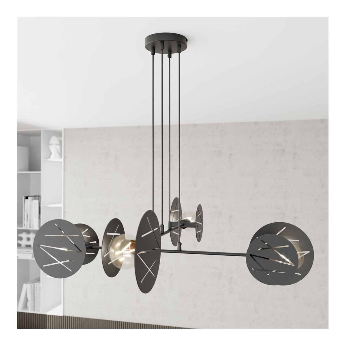 Emibig XOTIC 4 BL EM1411/4 kolor czarny z kategorii lampy wiszące